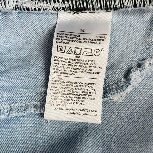 Light denim distressed jeggings - Picture 5 of 5